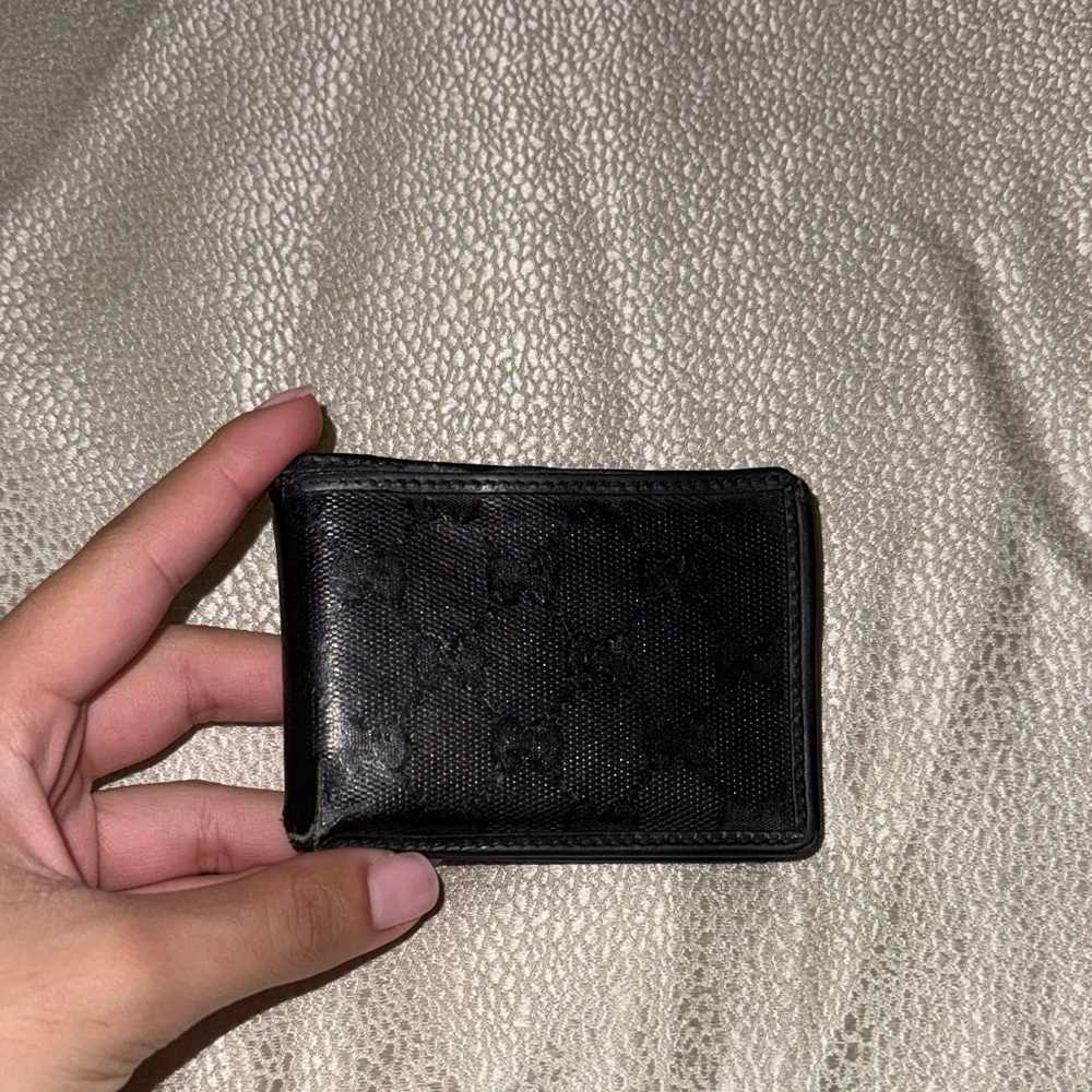 GUCCI Black Leather Wallet